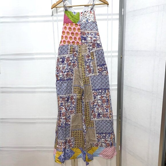 NWT - Anthropologie Let Me Be Patchwork Overalls - Picture 2 of 8